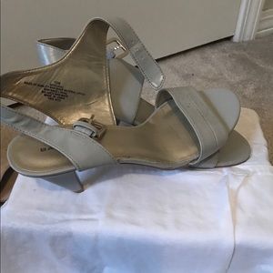 Strappy heels, Grey Bandolinos